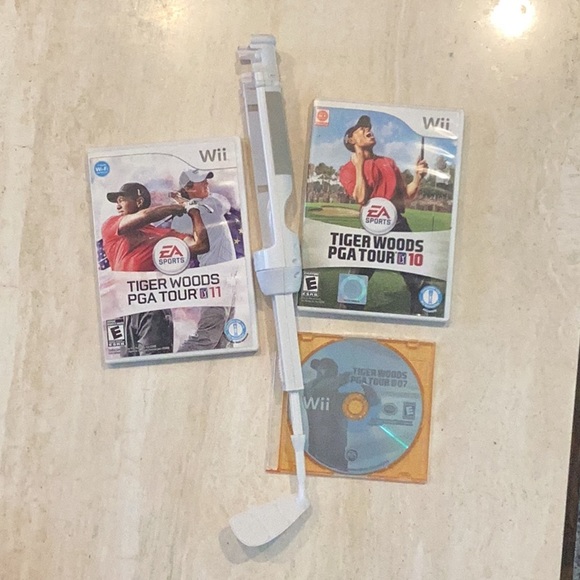 Nintendo Other Tiger Woods Wii Games Golf Club Remote Controller